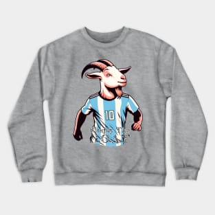 Soccer Legend Goat - Ultimate G.O.A.T. Tribute Crewneck Sweatshirt